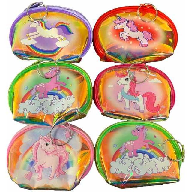 Colorful Unicorn Coin Purses - Assorted image
