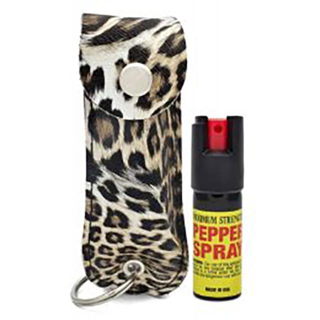 Cheetah Print Cheetah Keychain Pepper Spray - 0.5 oz