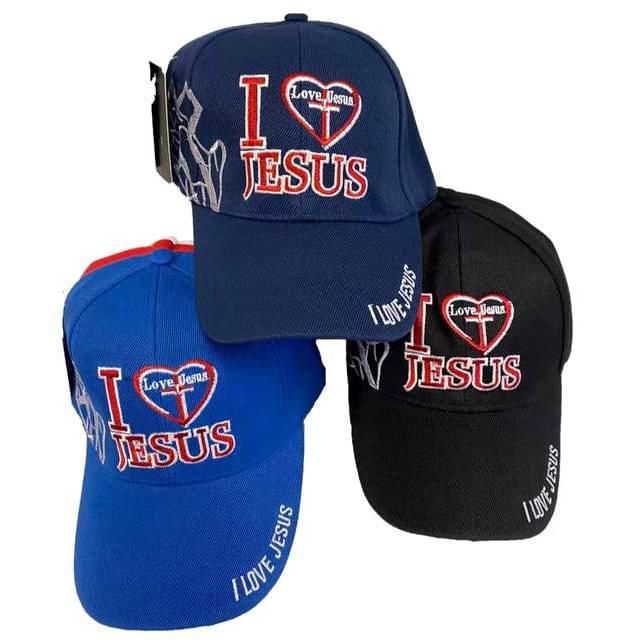 "I Love Jesus" Baseball Caps/Hats image