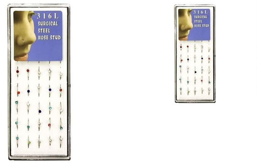 Multi-colored Rhinestone Nose Ring image