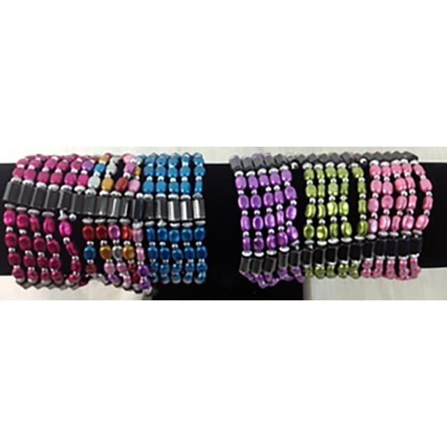 Magnetic Hematite Bean Shaped Wraped Necklace/ Bracelet image