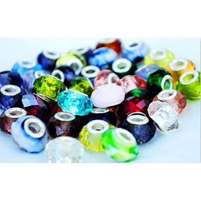 Wholesale clear crystal beads fit charm bracelet