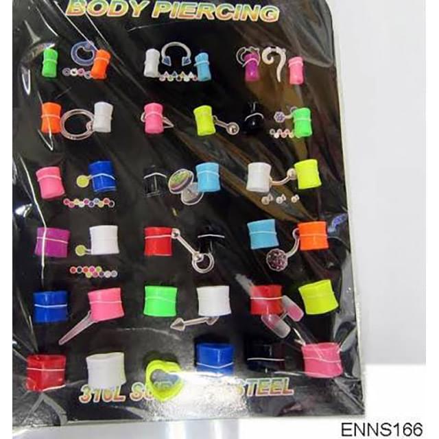 36 Pcs Heart Shaped Ear Plus & Studs - Assorted image