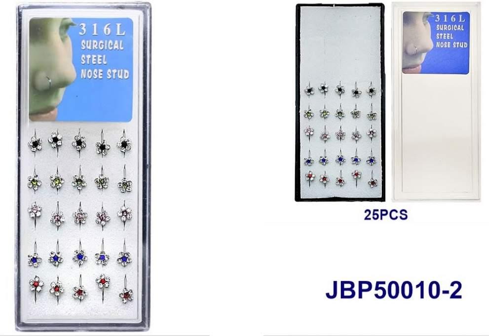 Flower Rhinestone Nose Ring