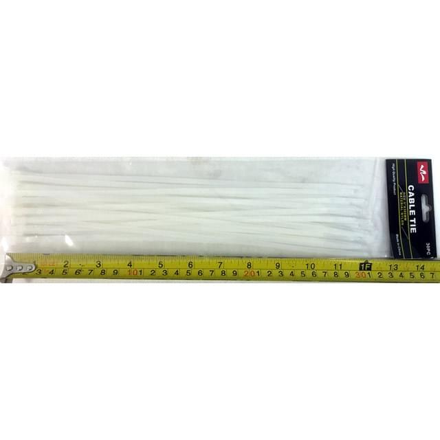 30 Pcs White Nylon 12" Cable Ties image