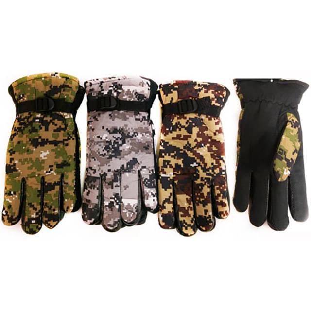 Wholesale Winter Camo Glove with Inside Lining and Anti-Slip Grip image