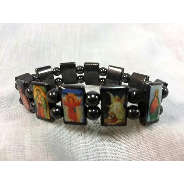 Wholesale Religious Bracelet Hematite Rosary bracelet image