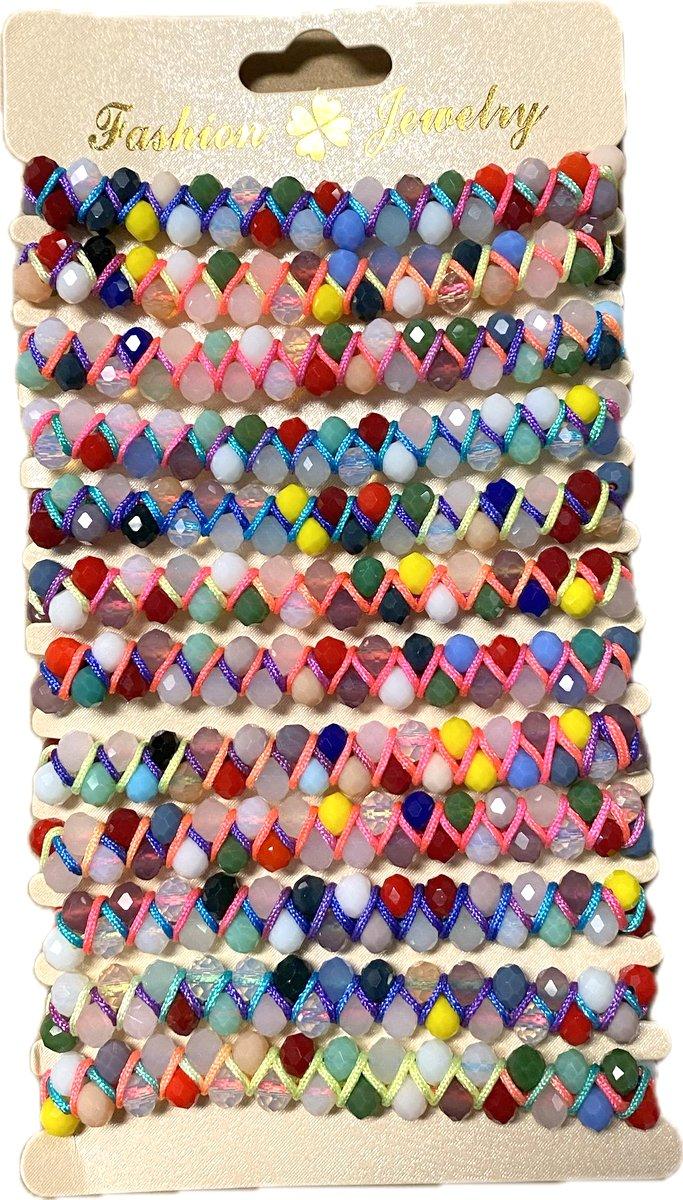 Colorful Crystal Beaded Fashion Bracelets - Assorted image