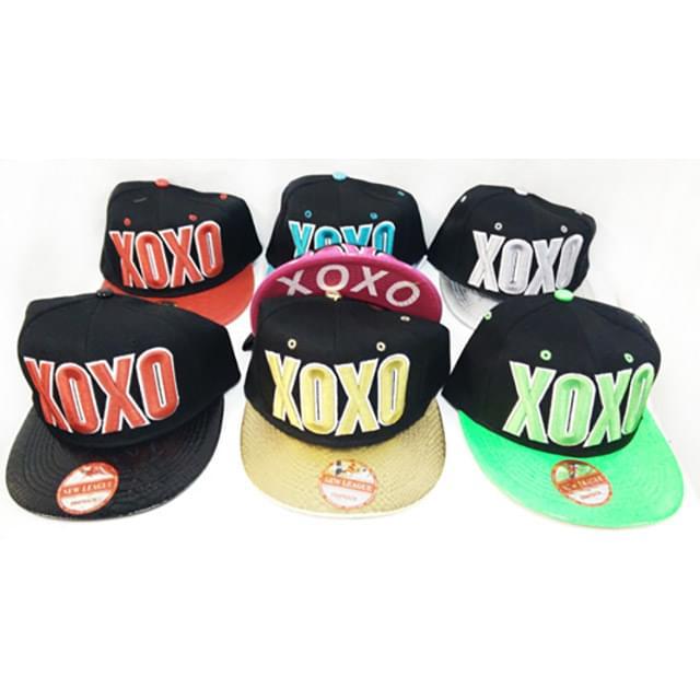 XOXO Flat Bill Snapback Hats - Assorted Colors image