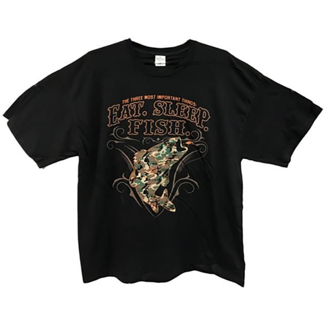 "Eat Sleep Fish" T-Shirts - Black M/L/XL/XXL