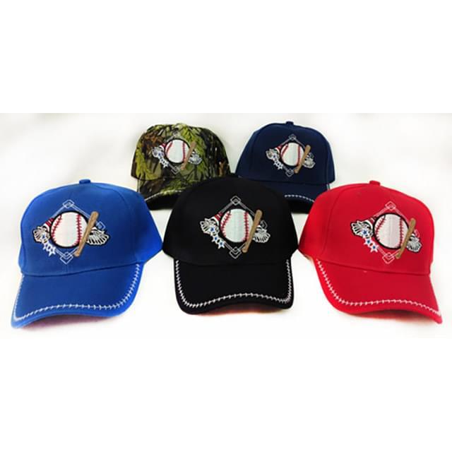 Adjustable Kids Size Baseball Hats - Assorted image