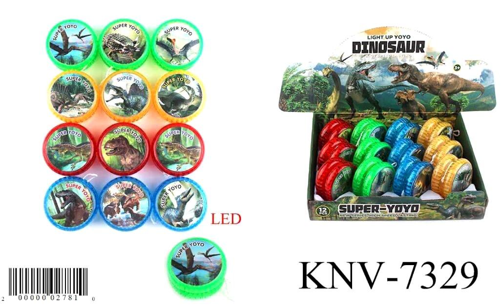 LED Light-Up Dinosaur Yo-Yo Balls - Assorted image