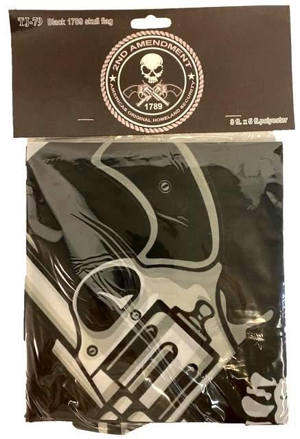 2nd Amendment Skull & Guns Flags - 3' x 5' image