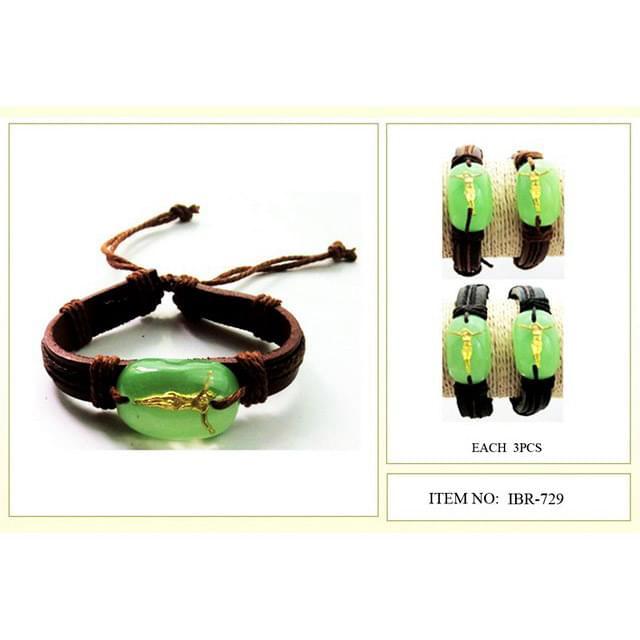 Faux Jade Jesus Bracelets - Assorted image