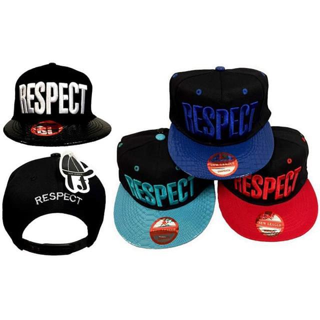 "Respect" Snapback Flat Bill Hats image
