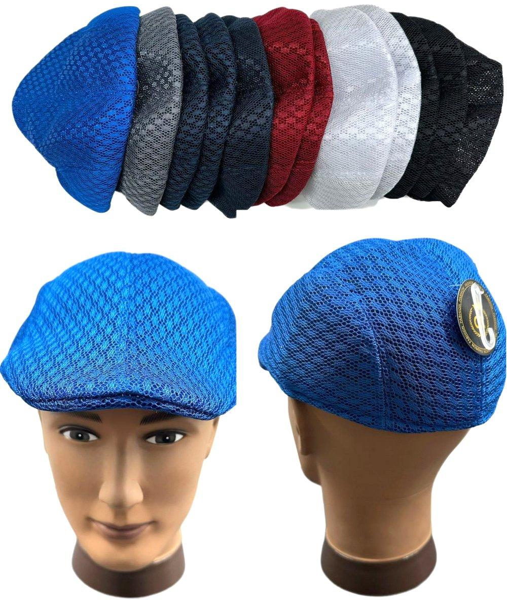 Solid Color Mesh Golf Hats - Assorted image