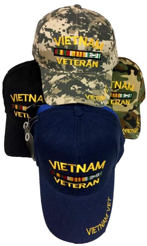 Vietnam Veteran Baseball Hats Adjustable Sizes image