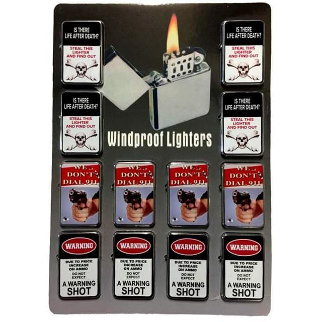 Life After Death, Warning, Dial 911 Refillable Lighter (NO fuel)