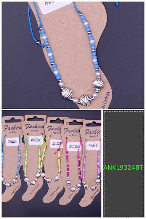 Seashell Beaded Anklets - Assorted image