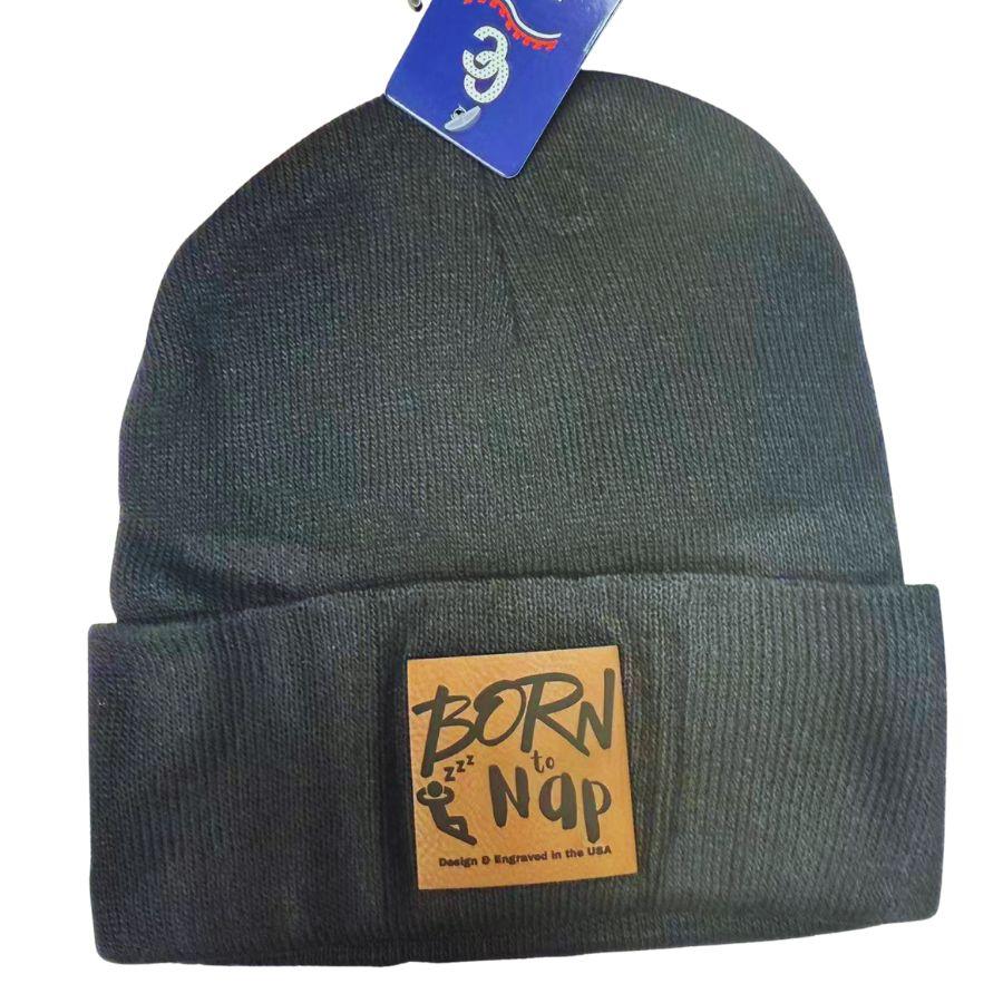 Wholesale Custom Laser Engrave Leatherette Patch Boonie Born to Nap image