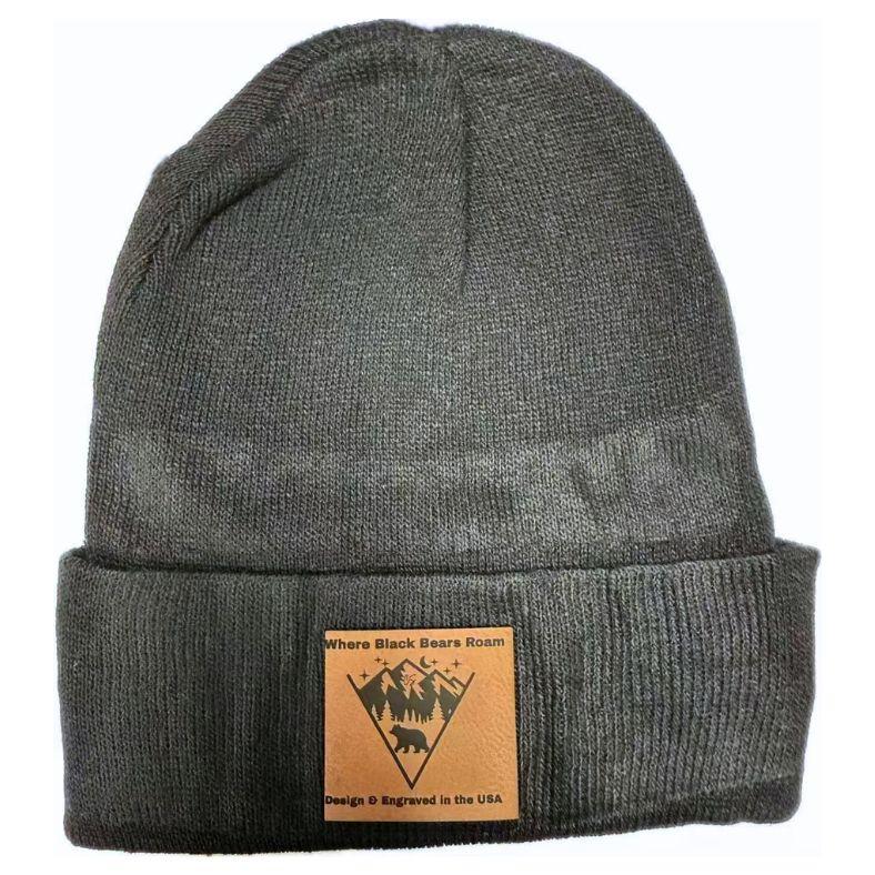 Wholesale Custom Laser Engrave Leatherette Patch Boonie Where Black Bears Roam