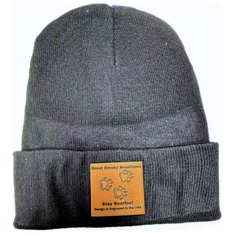 Wholesale Custom Laser Engrave Leatherette Patch Boonie Great Smokey Mountain Stay Bear Foot image