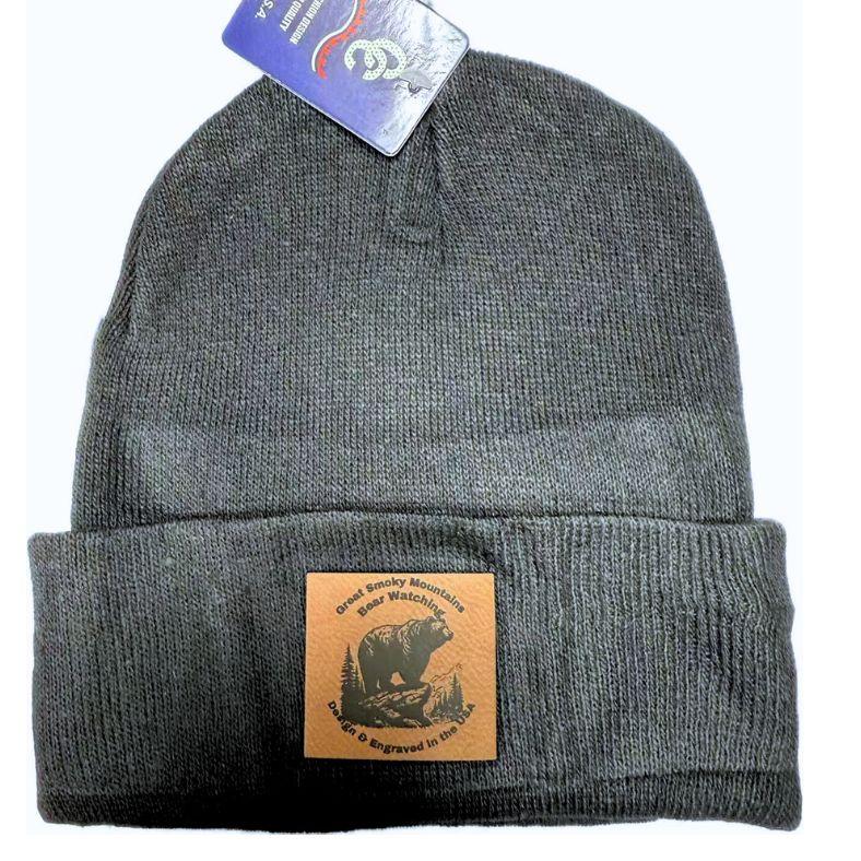 Wholesale Custom Laser Engrave Leatherette Patch Boonie Bear Watching image