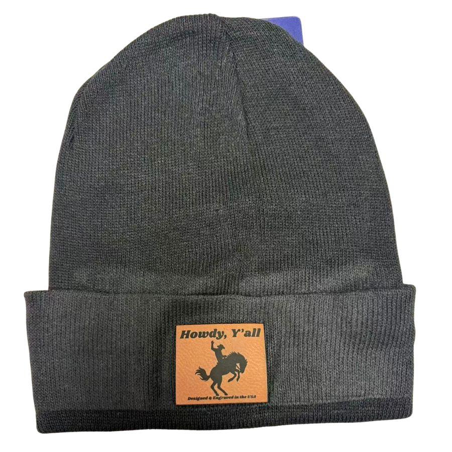 Wholesale Custom Laser Engrave Leatherette Patch Boonie Howdy, Y'all image