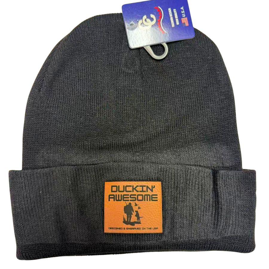 Wholesale Custom Laser Engrave Leatherette Patch Boonie Duckin's Awesome image