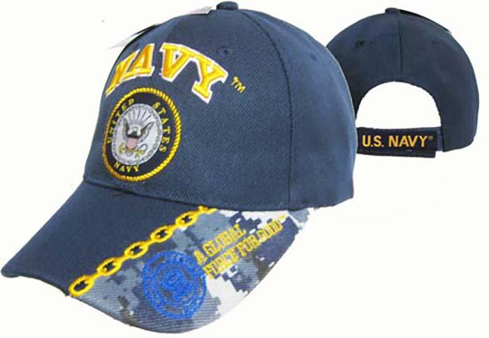 Officially Licensed US Navy Baseball Caps - Blue image