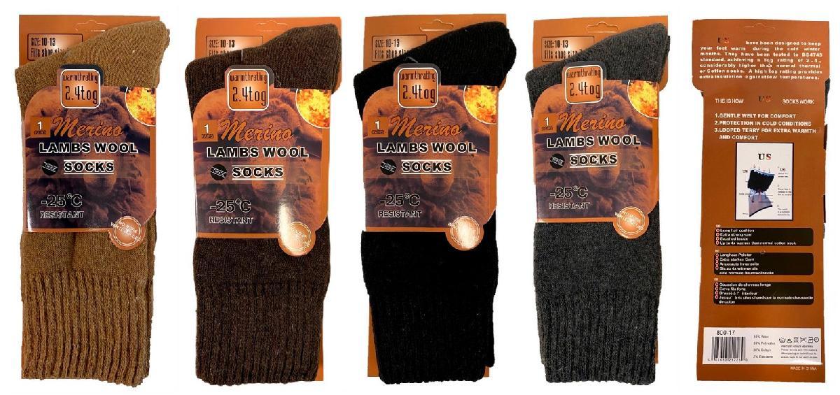 Man Lambs Wool Socks -25°C Resistant image