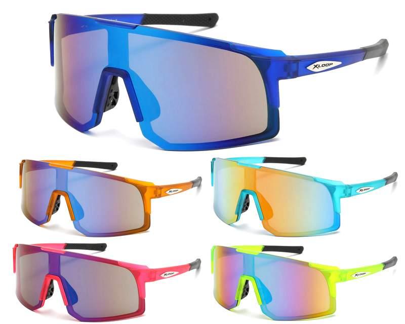 X-Loop Large Frame Sports Sunglasses - Assorted image