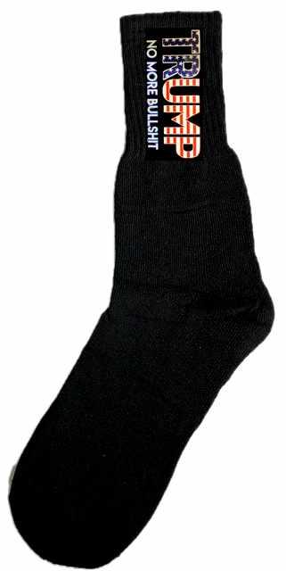 Trump "No More Bullshit" Black Socks image