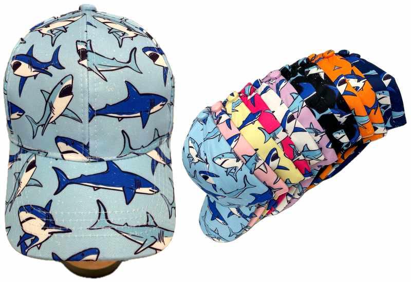 Shark Design Children's Baseball Caps/Hats image