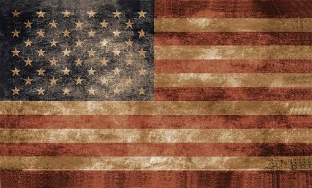 Vintage Distressed USA Flags - 3' x 5' image
