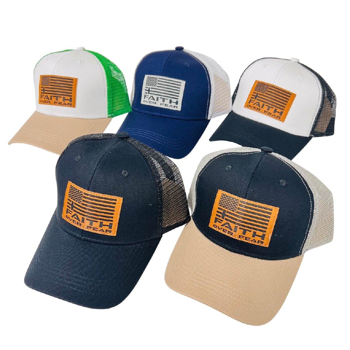 FAITH OVER FEAR Summer Mesh Trucker Hat image