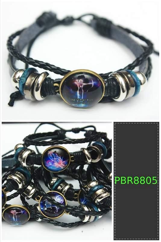 Zodiac Multi-Strap Faux Leather Bracelets - Assorted image
