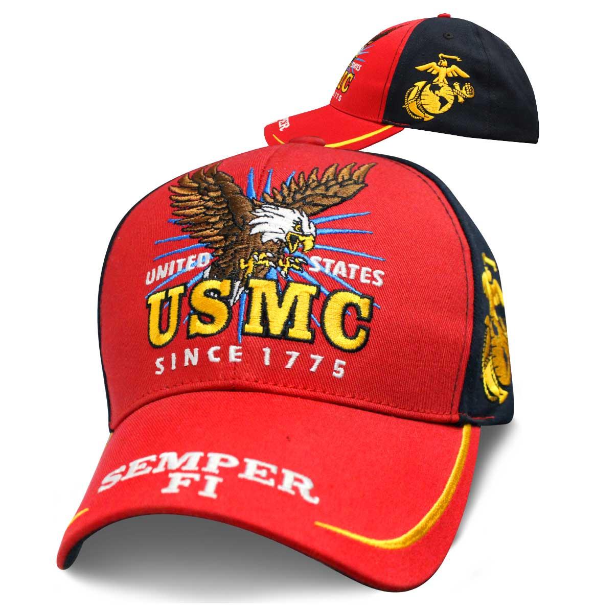Officially Licensed US Marines Hats - Red image