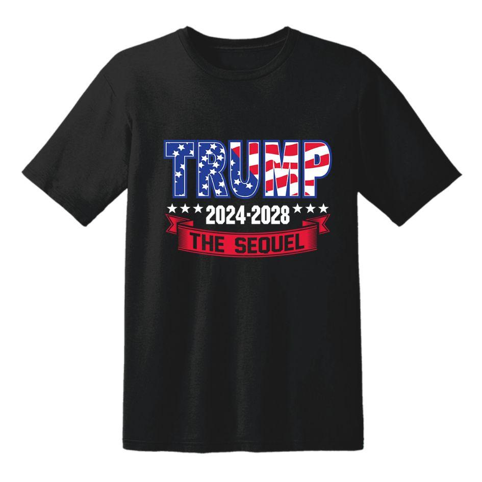 Trump 2024-2028 "The Sequel" T-Shirts - Black XXL image