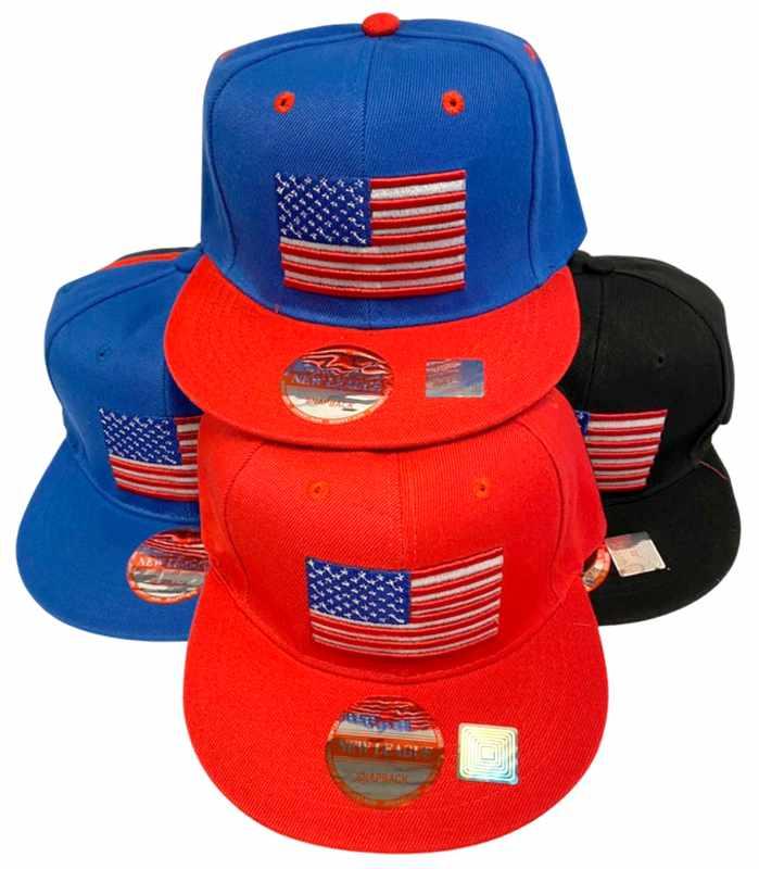 USA Flag Snapback Hats/Caps image