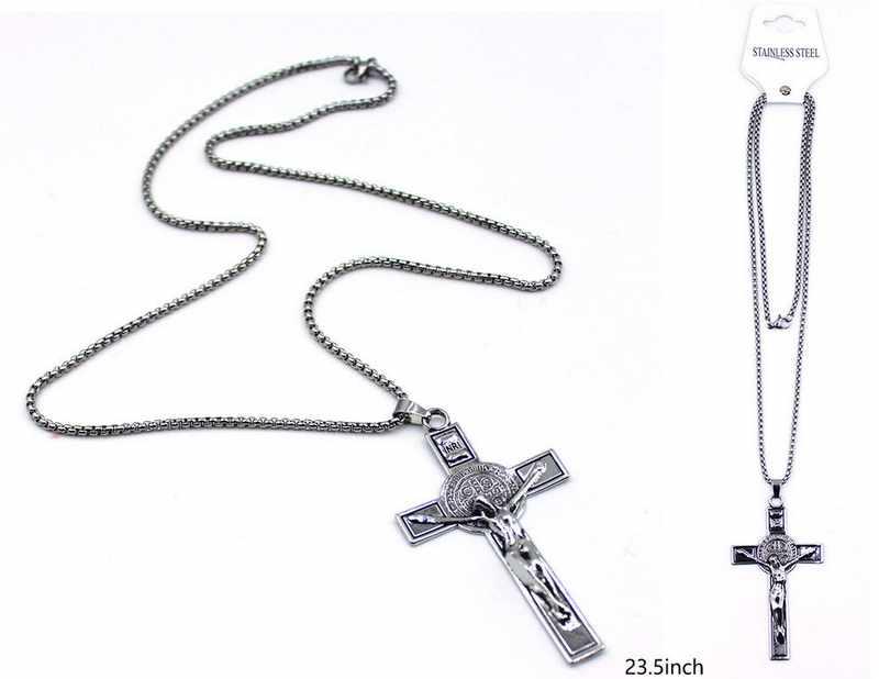Stainless Steel Jesus Cross Necklaces image