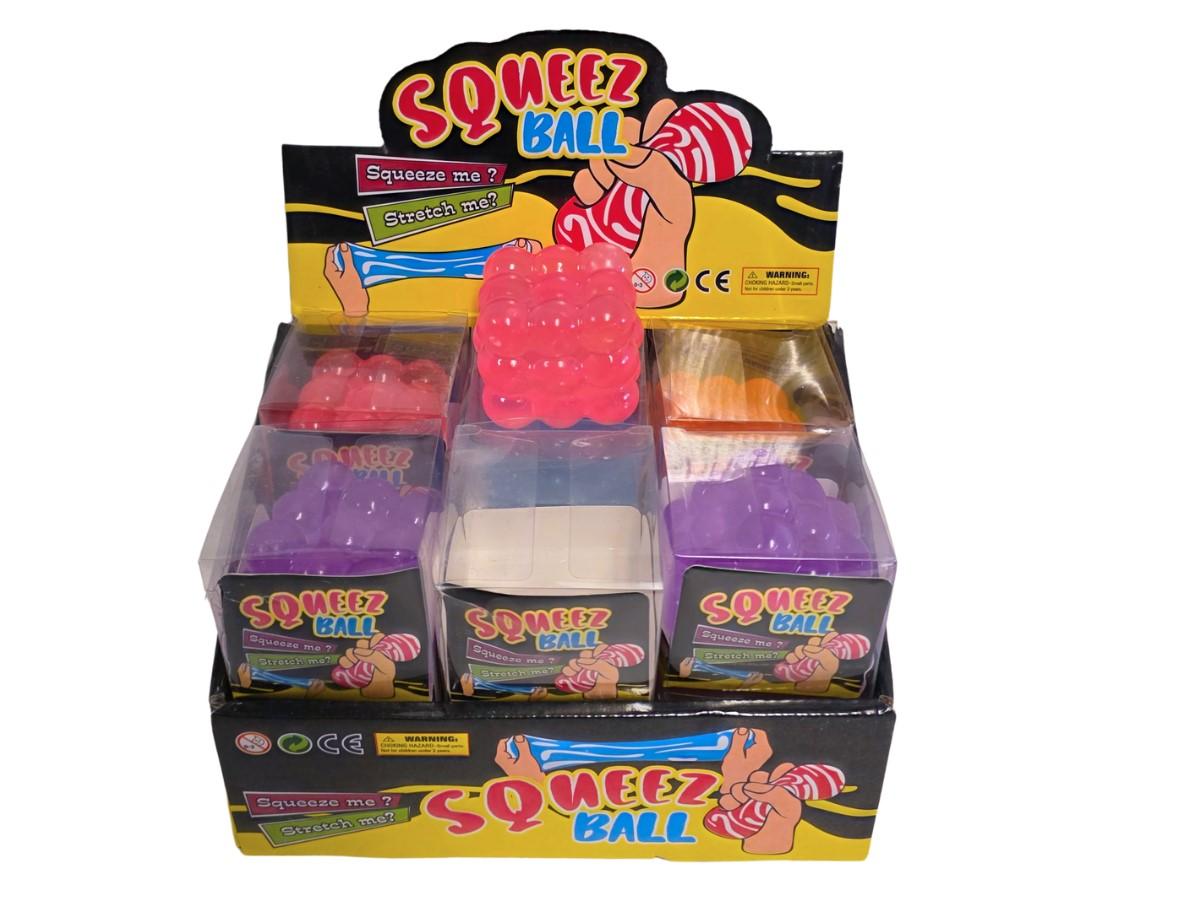 Squeeze Stress Ball Filled Maltose Fidget Toys Bubble Cube image