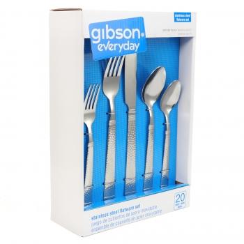 Gibson Home Prato 20 Piece Flatware Set image