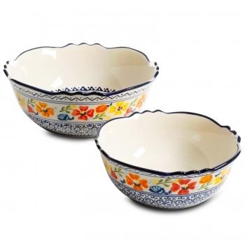Gibson Home Luxembourg 2 Piece Stoneware Bowl Set image