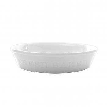Our Table Simply White 9.5 Inch Round Porcelain Fresh Baked Pie Plate image