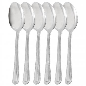 Gibson Home Tustin 6 Piece Stainless Steel Dinner Spoon Flatware Set in Silver image