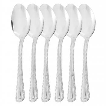Gibson Home Tustin 6 Piece Stainless Steel Teaspoon Flatware Set in Silver image