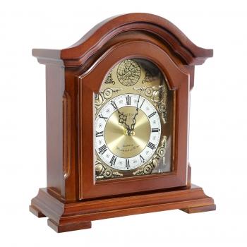 Bedford Clock Collection Redwood Mantel Clock with Chimes image