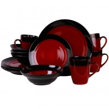 Elama's Tanizia 16 Piece High Gloss Dinnerware Set image
