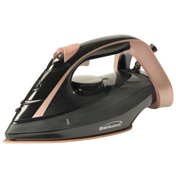 Brentwood Non-Stick Steam Iron in Rose Gold with Temperature Dial image